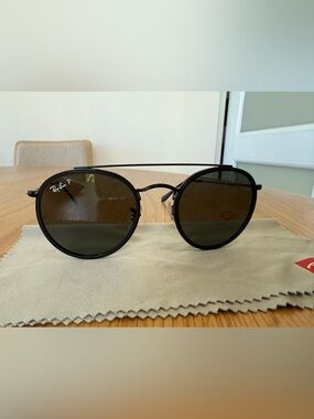 Ray-Ban Round Black Polarized